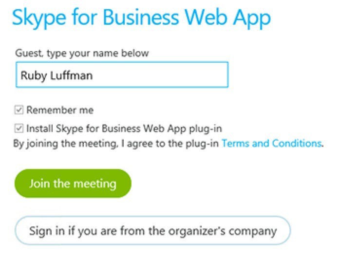 use skype web app for mac
